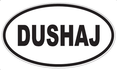DUSHAJ - Oval Sticker