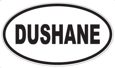DUSHANE - Oval Sticker