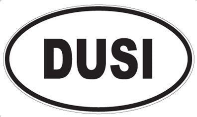 DUSI - Oval Sticker