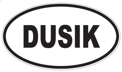 DUSIK - Oval Sticker