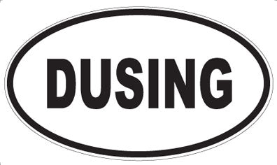 DUSING - Oval Sticker
