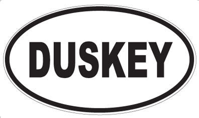 DUSKEY - Oval Sticker