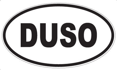 DUSO - Oval Sticker