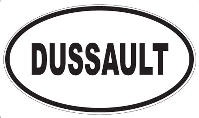 DUSSAULT - Oval Sticker