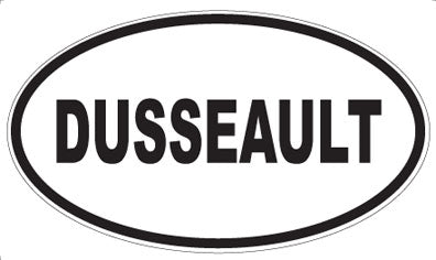 DUSSEAULT - Oval Sticker