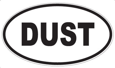 DUST - Oval Sticker