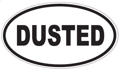 DUSTED - Oval Sticker