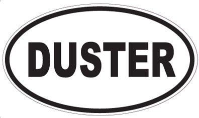 DUSTER - Oval Sticker