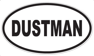 DUSTMAN - Oval Sticker