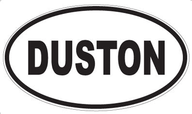 DUSTON - Oval Sticker