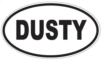 DUSTY - Oval Sticker