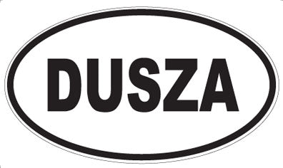DUSZA - Oval Sticker