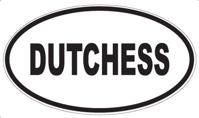 DUTCHESS - Oval Sticker