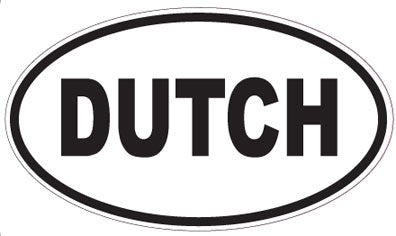 DUTCH - Oval Magnet