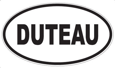 DUTEAU - Oval Sticker