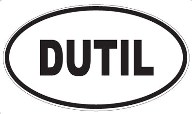 DUTIL - Oval Sticker