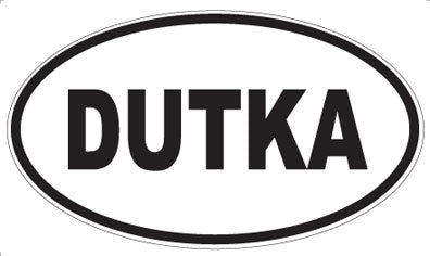 DUTKA - Oval Sticker