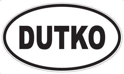 DUTKO - Oval Sticker