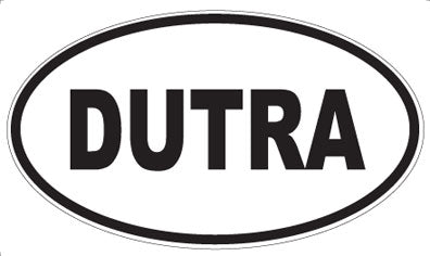 DUTRA - Oval Sticker