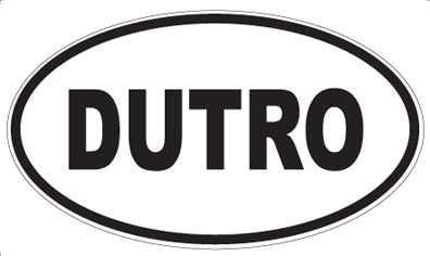 DUTRO - Oval Sticker