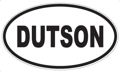 DUTSON - Oval Sticker