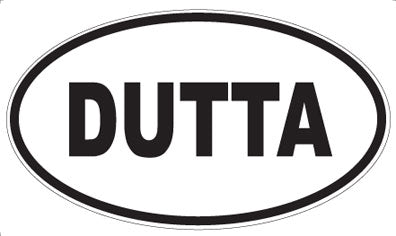 DUTTA - Oval Sticker