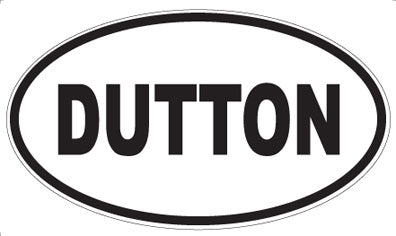 DUTTON - Oval Sticker