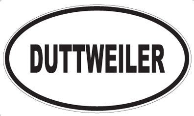 DUTTWEILER - Oval Sticker