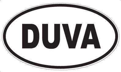 DUVA - Oval Sticker