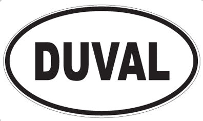 DUVAL - Oval Sticker