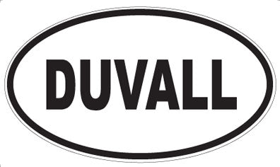 DUVALL - Oval Sticker