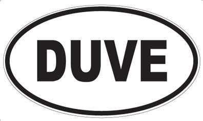 DUVE - Oval Sticker
