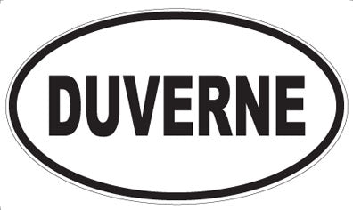 DUVERNE - Oval Sticker