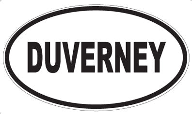 DUVERNEY - Oval Sticker