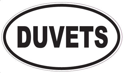 DUVETS - Oval Sticker