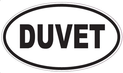 DUVET - Oval Magnet
