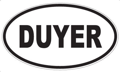DUYER - Oval Sticker