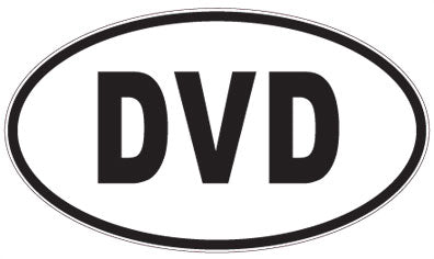 DVD - 3 Letter Initials Oval Magnet