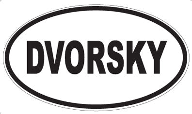DVORSKY - Oval Sticker