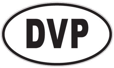 DVP - 3 Letter Initials Oval Magnet