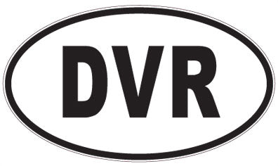 DVR - 3 Letter Initials Oval Magnet