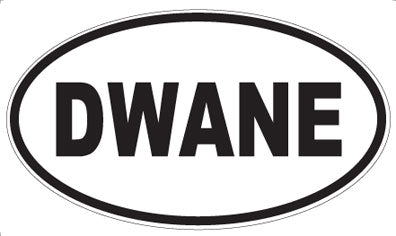 DWANE - Oval Sticker