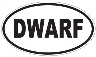 DWARF - Oval Magnet