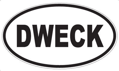 DWECK - Oval Sticker