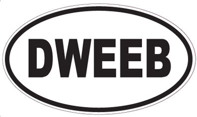 DWEEB - Oval Sticker
