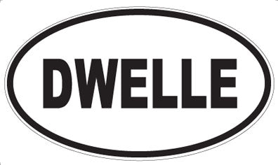 DWELLE - Oval Sticker