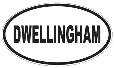 DWELLINGHAM - Oval Sticker