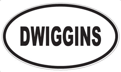 DWIGGINS - Oval Sticker
