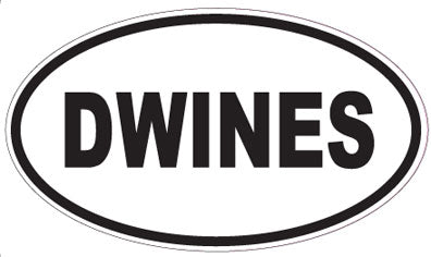 DWINES - Oval Sticker
