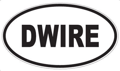 DWIRE - Oval Sticker